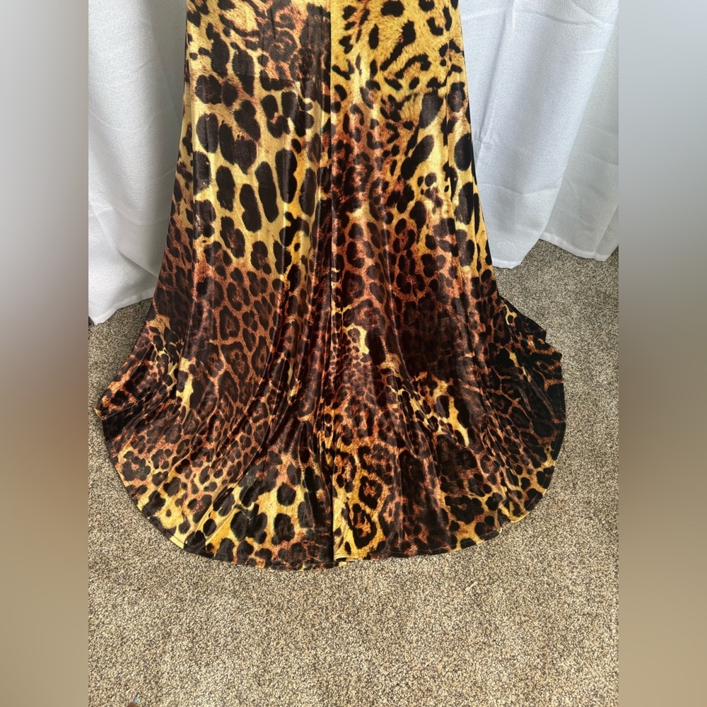 MacDuggal Leopard Print Prom Formal Beaded Animal SKIRT ONLY! Two piece 0313‎ - Picture 5 of 12